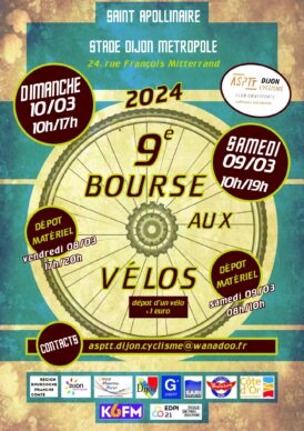 L ASPTT Dijon Cyclisme organise sa bourse aux vélos le 09 et 10 Mars